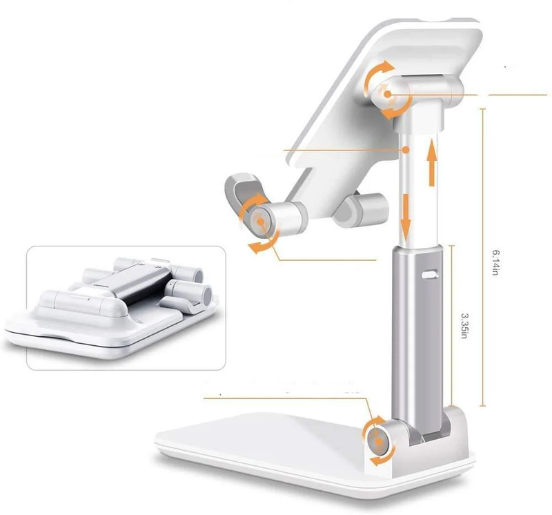 Suporte Ergonômico de Mesa Para Celular e Tablet